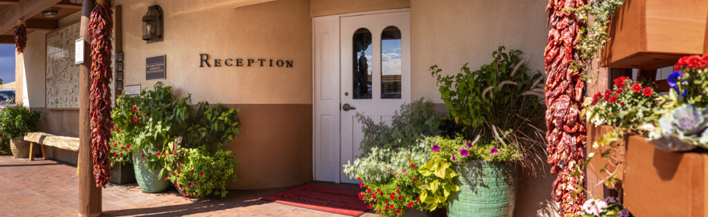 Piñon Court Reception Entrance